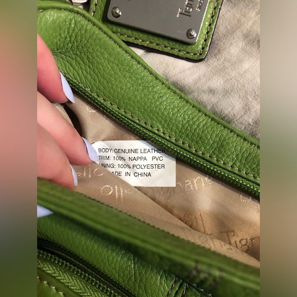 Tignanello Olive Leather Crossbody Bag - Picture 9 of 9